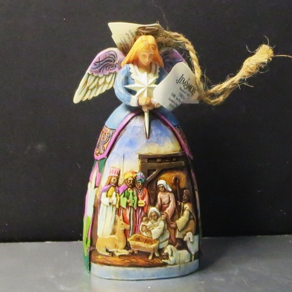 Jim Shore Hanging Ornament Angel Nativity Gown 2005 With Box - Picture 2 of 6